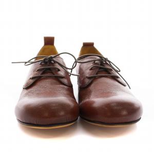 SAYA レースアップシューズ レザー 25.5cm ダークブラウン 50329D /YM
