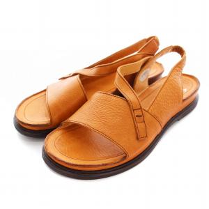 ナチュラルカラーデザインサンダル レザー LL キャメル 50159A /YM