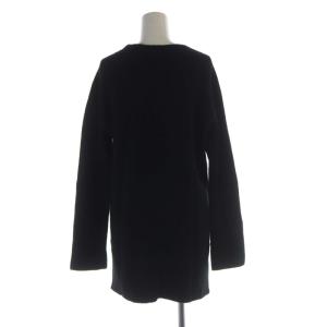 Theory WARM CASH VNK SLIT PO ニット セーター プルオーバー 長袖 S 黒 ブラック 01-2301720
