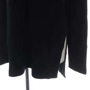 Theory WARM CASH VNK SLIT PO ニット セーター プルオーバー 長袖 S 黒 ブラック 01-2301720
