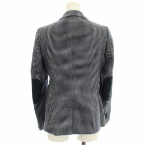 Brooks Brothers CLASSIC FIT テーラードジャケット 100016308 千鳥格子 エルボーパッチ 0 ネイビー