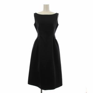 ノースリーブワンピース ロング フレア 34 黒 ブラック CWF0181034 /OR