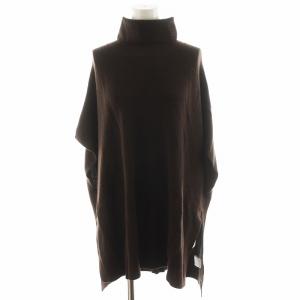 PRIMARY MIRIAM ニット セーター ノースリーブ タートルネック ウール 38 茶 ブラウン