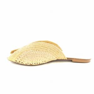 TODAYFUL ラフィアスライドサンダル フラット 38 ベージュ12011049 /KU