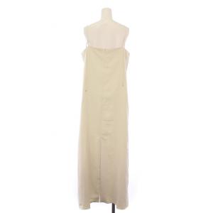 Plage 23SS RIAMスウェードキャミワンピース マキシ ロング スリット 無地 38 アイボリー 23040922611010