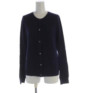 NEW BASIC CASHMERE CLEMENCY J カーディガン ニット Vネック 長袖 S 紺