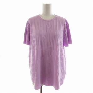 CHIARO COSA HS ニット セーター 半袖 40 紫 パープル 03-3201740-913-040