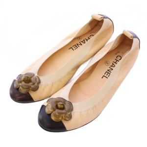 カメリア パンプス ココマーク 35.5 ベージュ