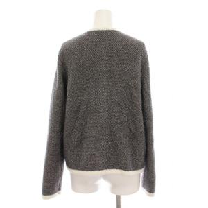 JUSGLITTY 24SS ラメツイードニットジャケット アウター 2 グレー 44154070 /YM