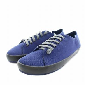 CAMPER ペウランブラ Peu Rambla カジュアルシューズ スニーカー キャンバス ラバー 44 青 ブルー