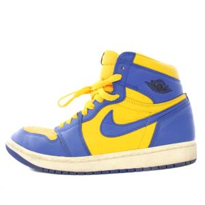 Air Jordan 1 High OG Game Royal and Varsity Maize スニーカー