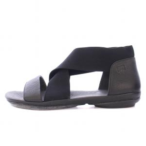 CAMPER サンダル クロス フラット ストレッチ 36 黒 ブラック /BB