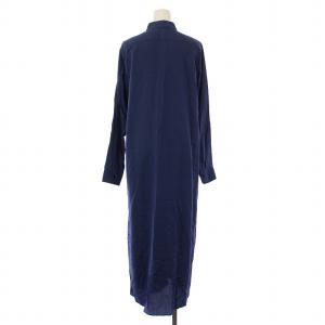 Edition TENCEL POPLIN テンセルポプリン セルロースシャツワンピース マキシ ロング 長袖 レギュラーカラー