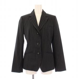 Paul Smith BLACK セットアップ テーラードジャケット アウター シングル 背抜き ボタン柄 フレアパンツ スラックス ジップフライ