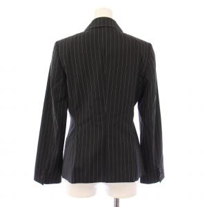 Paul Smith BLACK セットアップ テーラードジャケット アウター シングル 背抜き ボタン柄 フレアパンツ スラックス ジップフライ