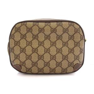 GUCCI オールドグッチ ヴィンテージ シェリーライン ショルダーバッグ GG柄 ベージュ 茶 89.02.066