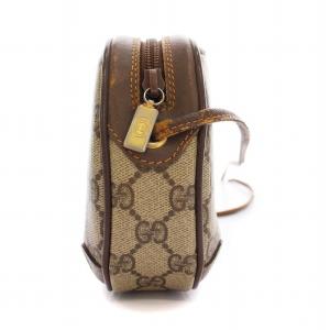 GUCCI オールドグッチ ヴィンテージ シェリーライン ショルダーバッグ GG柄 ベージュ 茶 89.02.066