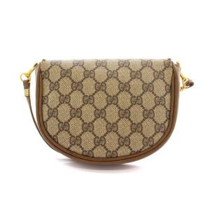 GUCCI オールドグッチ ヴィンテージ GG柄 ショルダーバッグ クロスボディ ベージュ 茶 /YM OH