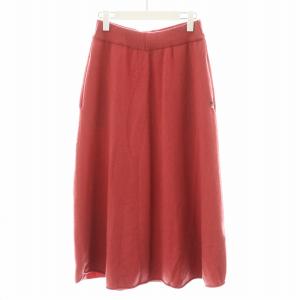 extreme cashmere別注 フレアスカート ニットスカート ロング丈 カシミヤ ピンク 3410500143