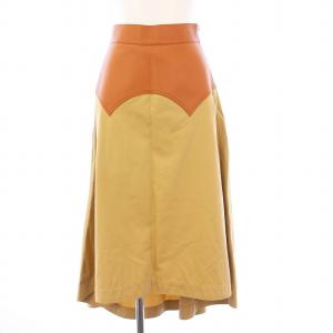 フレアスカート 34 ベージュ ブラウン S540Y20X03