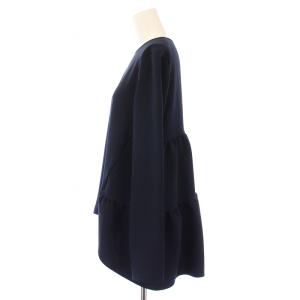 YOKO CHAN YOKOCHAN バックティアードブラウス 38 ネイビー YCB-320-212