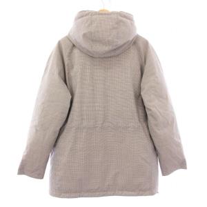 Aquascutum ダウンジャケット アウター フード ショート丈 総柄 ウール 36 茶 ブラウン /BB