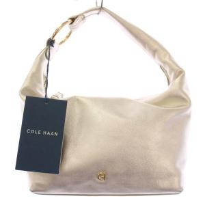 Mini Hobo Bag ミニホーボーバッグ ハンドバッグ ワンハンドル レザー 牛革 ロゴ ゴールドカラー