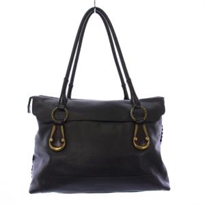 トートバッグ ハンドバッグ レザー ブラック /KH