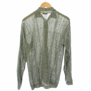 Paul Smith COLLECTION カーディガン リネン ニット 長袖 M 緑 PN-NR-79989 /TK