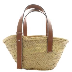 LOEWE アナグラム バスケットバッグ スモール ナチュラル ブラウン