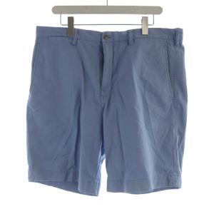 STRETCH CLASSIC FIT ショートパンツ ハーフ ロゴ 刺繍 36 青 ブルー /RO JS