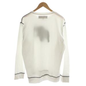 HUNTING WORLD Tシャツ カットソー 長袖 ゾウ柄 コットン XL 白 ホワイト 620-66602 /AN37 JS