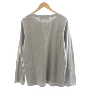 HUNTING WORLD Tシャツ カットソー 長袖 ヘンリーネック ロゴ刺繍 XL グレー 02TS01 /AN48 JS