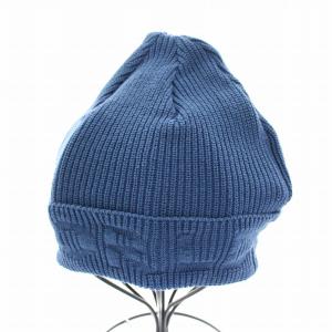 ニット帽 ビーニー 麻 リネン混 タグ付き 青 ブルー 620-78903 /YT JS
