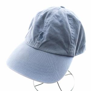 キャップ 帽子 ロゴ刺繍 コットン 青 ブルー /AN5 JS