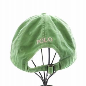 POLO RALPH LAUREN キャップ 帽子 ロゴ刺繍 コットン 緑 グリーン /AN4 JS