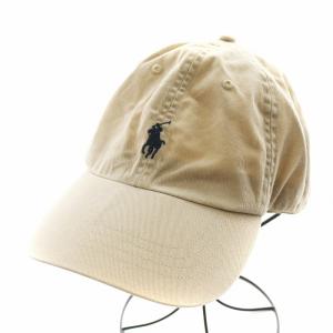 キャップ 帽子 ロゴ刺繍 コットン ベージュ /AN7 JS