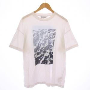 23SS Tシャツ カットソー 半袖 クルーネック プリント M 白 ホワイト /BB