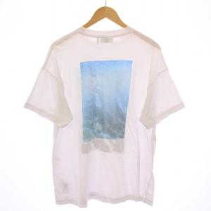nagonstans 23SS Tシャツ カットソー 半袖 クルーネック プリント M 白 ホワイト /BB