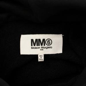 MM6 Maison Margiela 袖ニット切替パーカー プルオーバー S ブラック