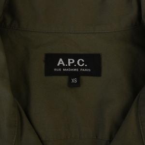 A.P.C. オープンカラーシャツ 半袖 XS カーキ /BM JS