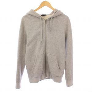 ジップアップパーカー ジャケット スウェット ストレッチ XS グレー /BB JS