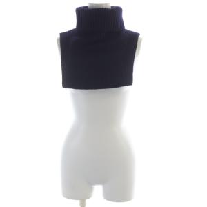 つけ襟 ニット タートルネック 紺 ネイビー 24226-1-09200 /RO JS