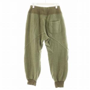 KAPITAL スウェットパンツ ジョガーパンツ 総柄 コットン 1 カーキ /AN29