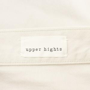 upper hights THE NIECE BONE デニムパンツ ジーンズ ジーパン Gパン 23 白 ホワイト 18E201502BNE