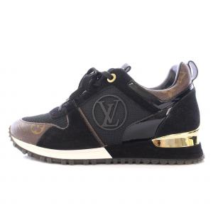 ランアウェイライン モノグラム ローカットスニーカー 38 ブラック