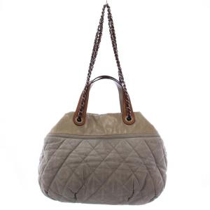 CHANEL インザミックス マトラッセ トートバッグ 2WAY ココマーク グレー
