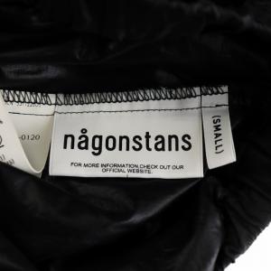 nagonstans 23AW タスランウェザーアシンメバルーンSK フレアスカート ロング丈 M 黒 ブラック 470GA831-0170