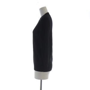 LE CIEL BLEU ニット セーター プルオーバー 七分袖 36 黒 ブラック 23A61308 /RO