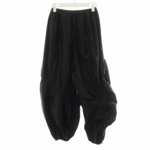 nagonstans 24AW shirring pants ジョガーパンツ S 黒 ブラック 470HA831-0120 /AN28